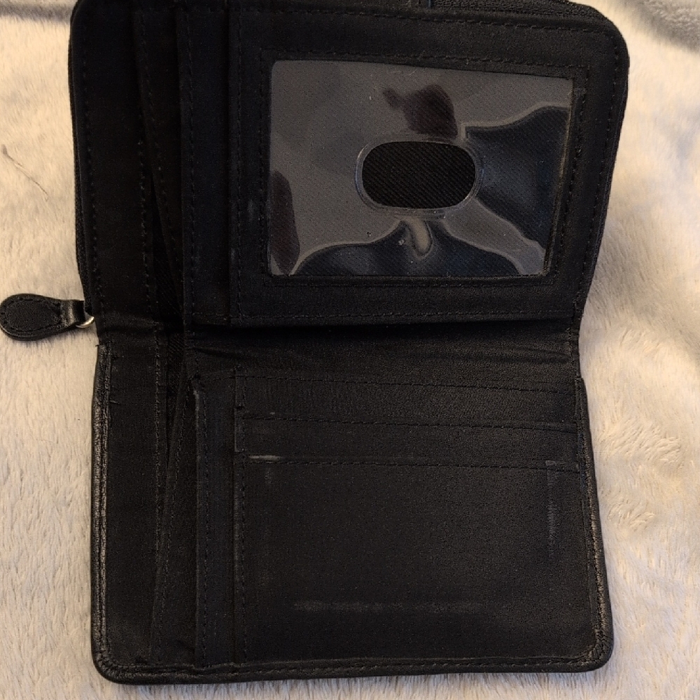 🌼Fossil Set🌼 Black Pebbled Leather Hobo Shoulder Bag & Wallet - Picture 16 of 16